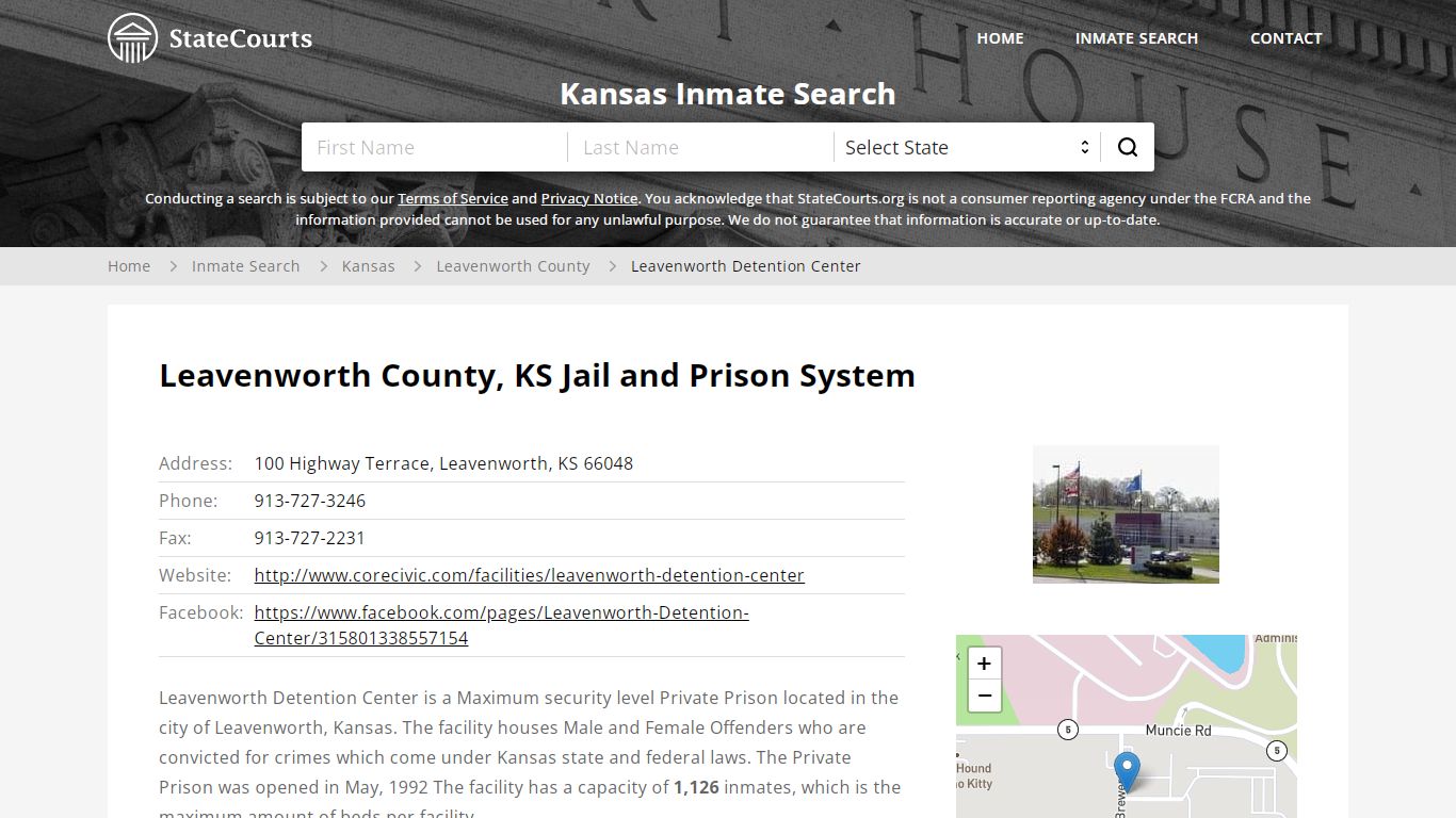 Leavenworth Detention Center Inmate Records Search, Kansas ...